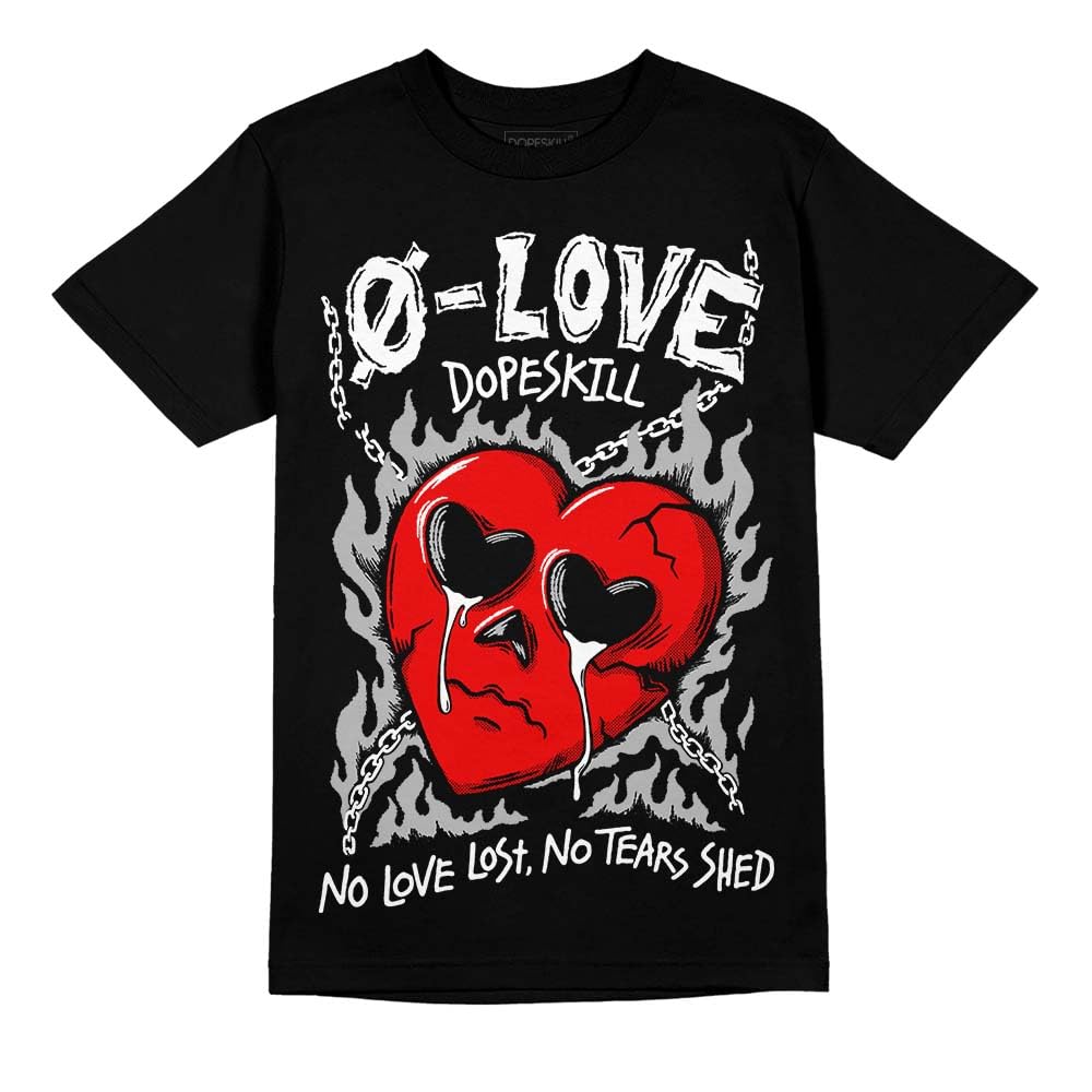 DopeSkill Graphic Tee Panda Horror Broken Heart Streetwear Hip Hop Unisex T-Shirt Sneaker Colour Matching Shirts No Love (Black - S)