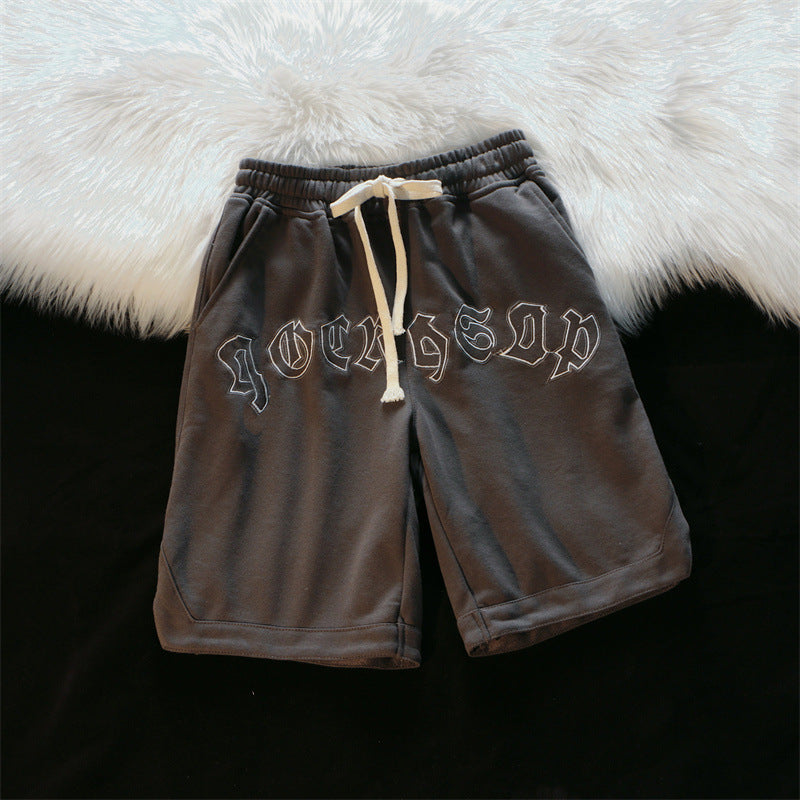 Retro Street Style Casual Shorts for Men